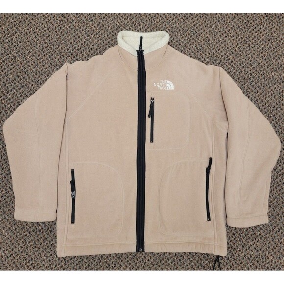 The North Face Jacket Summit Series Fleece Zip Beige (Women's L) - Picture 1 of 7